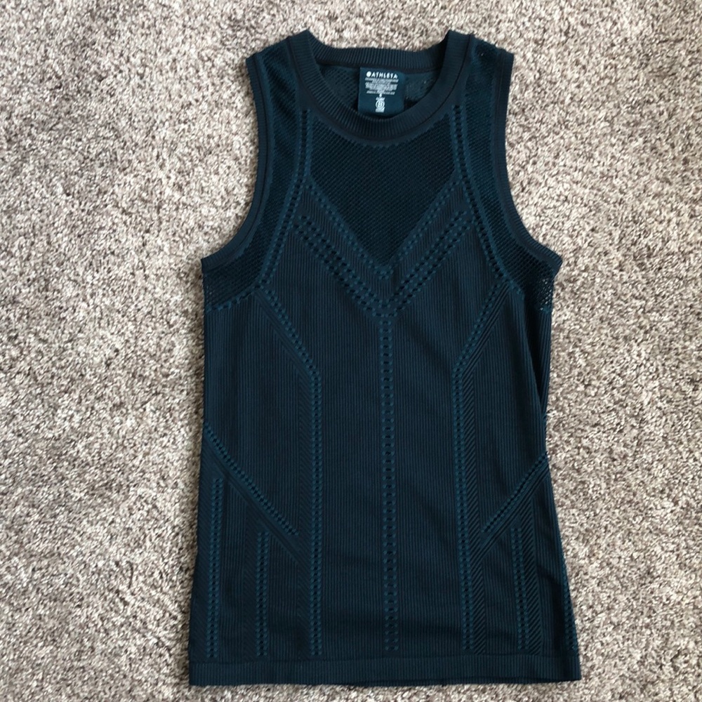 Athleta Oxygen Mesh Tank Top Teal  small